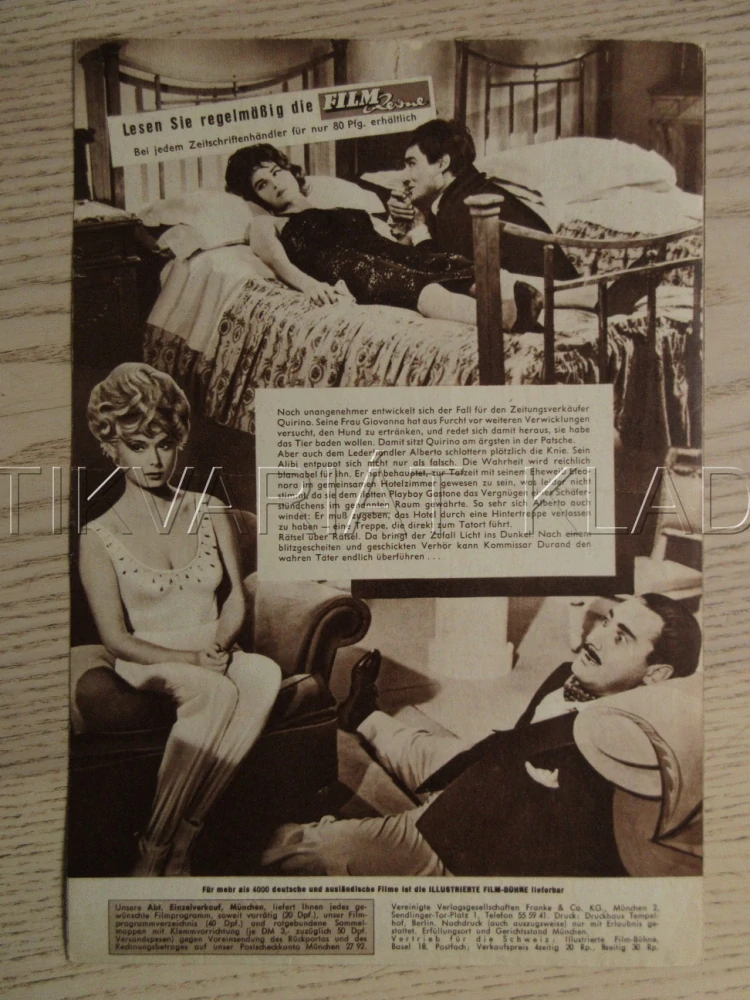 KRIMINÁLNÍCI, A. SORDI, S. MANGANO, V. GASSMAN, BIO PROGRAM Č. 5877