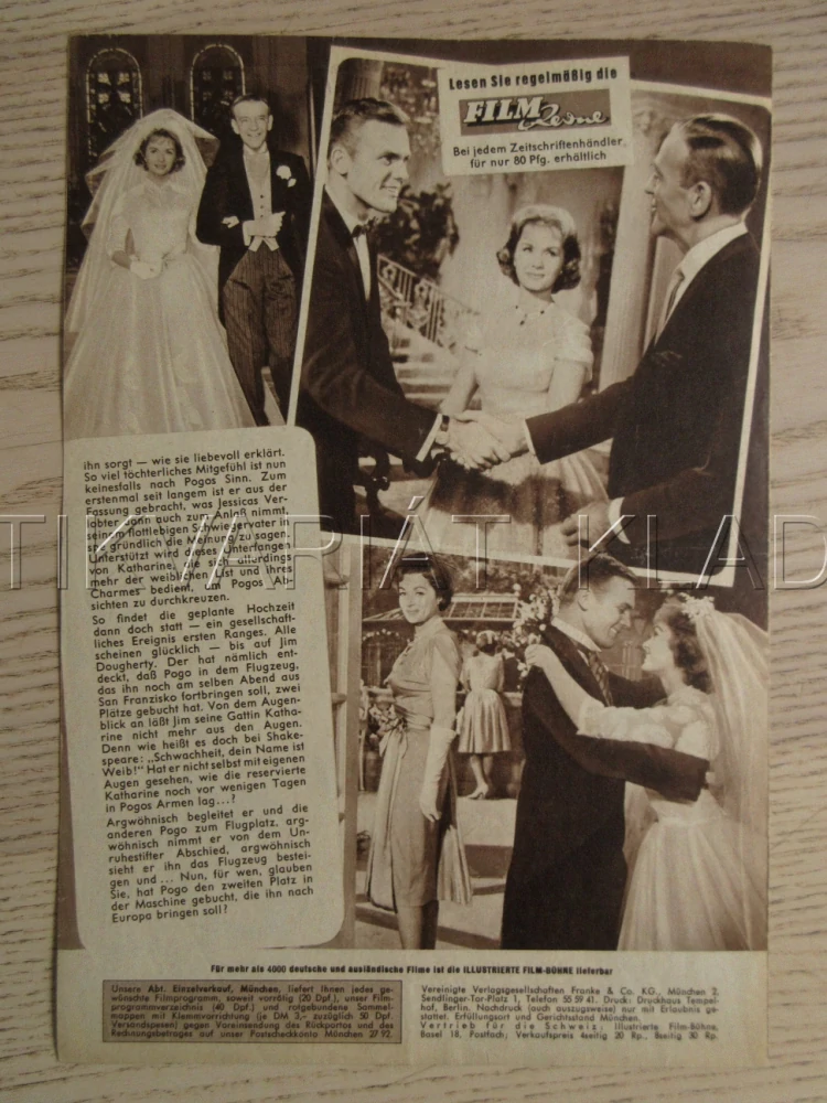 THE PLEASURE OF HIS COMPANY, F. ASTAIRE, D. REYNOLDS, L. PALMER, BIO PROGRAM Č. 5898