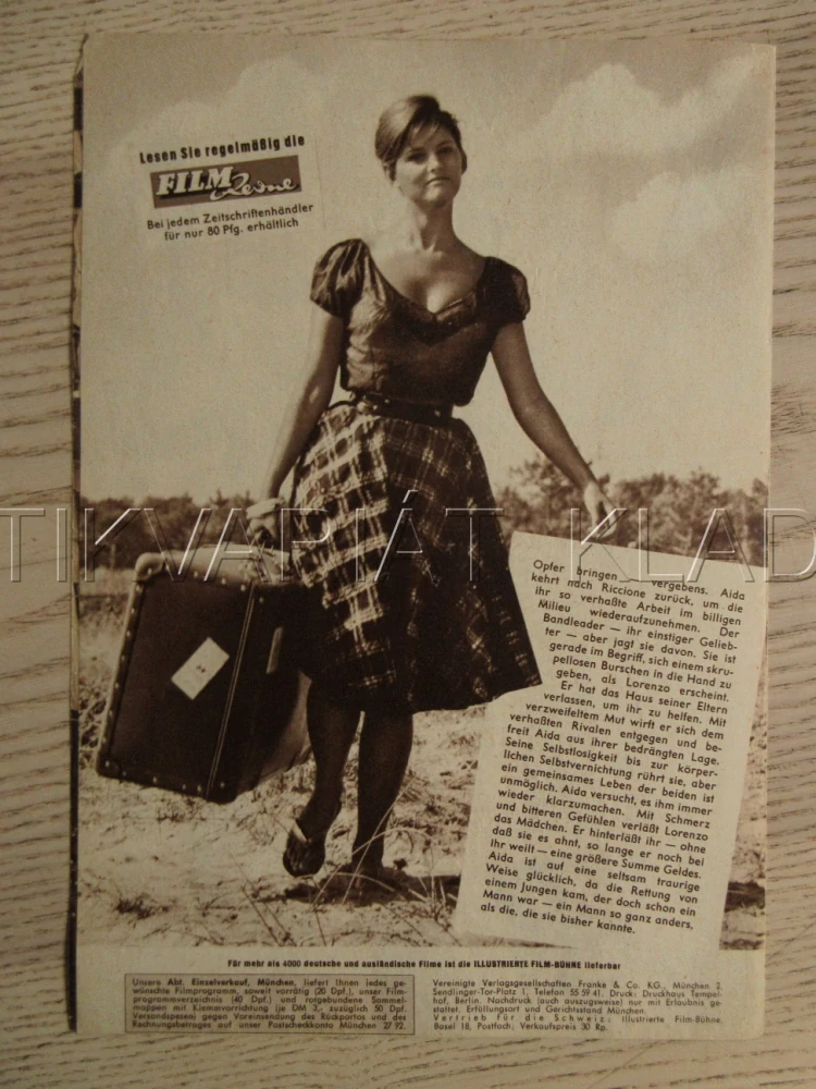 DĚVČE SE ZAVAZADLEM, C. CARDINALE, J. PERRIN, R. GARRENE, BIO PROGRAM Č. 6206
