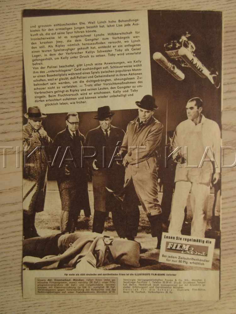 EXPERIMENT IN TERROR, G. FORD, L. REMICK, R. POOLE, BIO PROGRAM Č. 6218