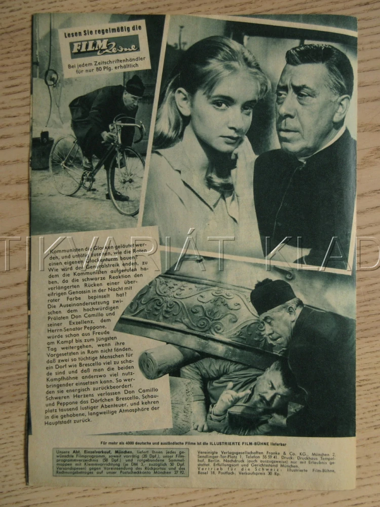 DON CAMILLO MONSIŇOR... ALE NE MOC, FERNANDEL, G. CERVI, C. ZOFF, BIO PROGRAM Č. 6260