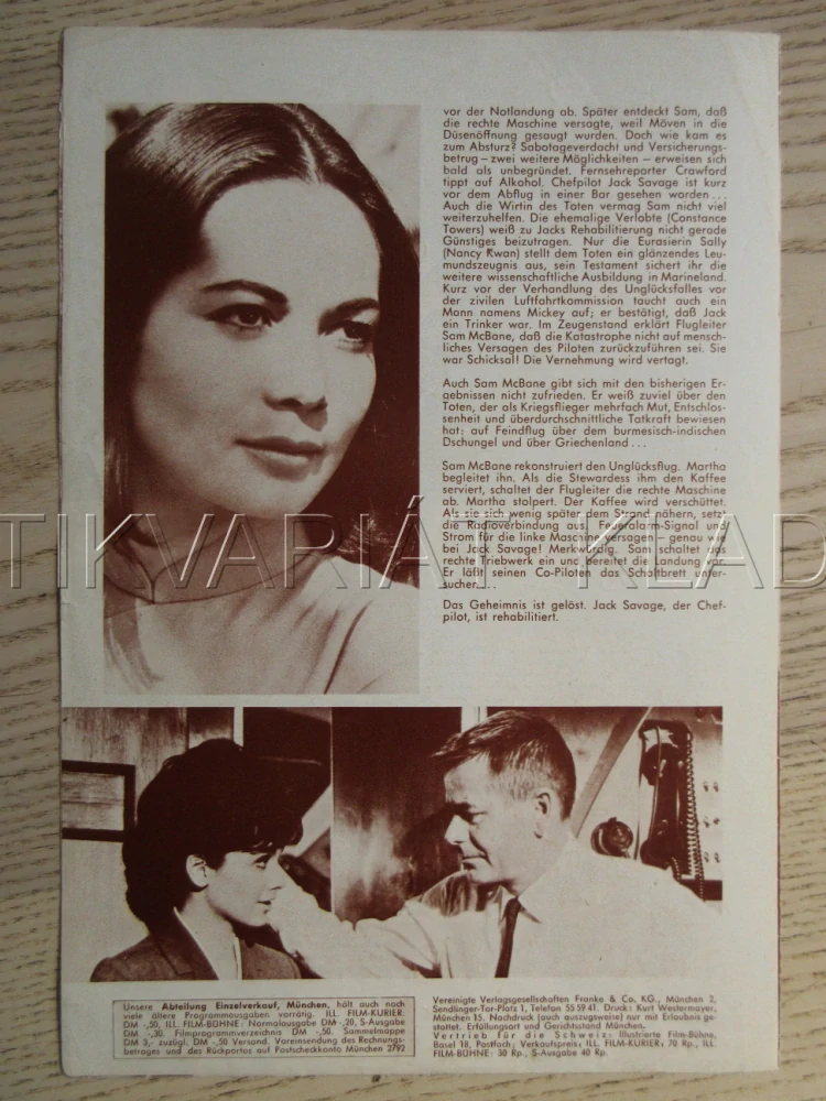 FATE IS THE HUNTER, G. FORD, N. KWAN, R. TAYLOR, BIO PROGRAM Č. 6949