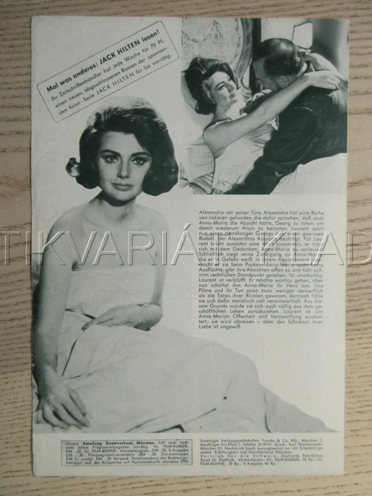 LE GRAIN DE SABLE, DIE, DIE UNMORALISCHEN, L. PALMER, P. BRASSEUR, L. TERZIEFF, BIO PROGRAM Č. 6991