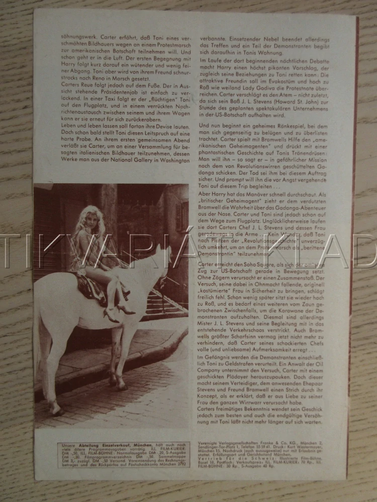 PODIVNÉ MANŽELSTVÍ, R. HUDSON, G. LOLLOBRIGIDA, G. YOUNG, BIO PROGRAM Č. 7059