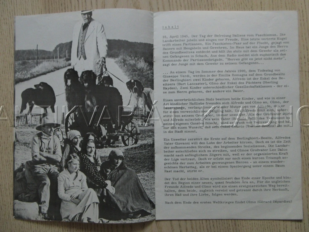 XX. STOLETÍ, 1900, G. DÉPARDIEU, R. DE NIRO, B. LANCASTER, BIO PROGRAM Č. 192