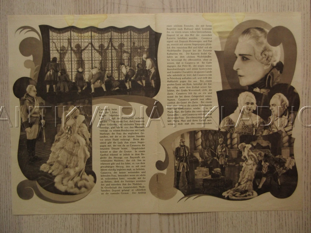 CASANOVA, R: A. WOLKOFF, I. MOSJUKIN, J. JUGO, D. KARENNE, FILM KURIER Č. 729