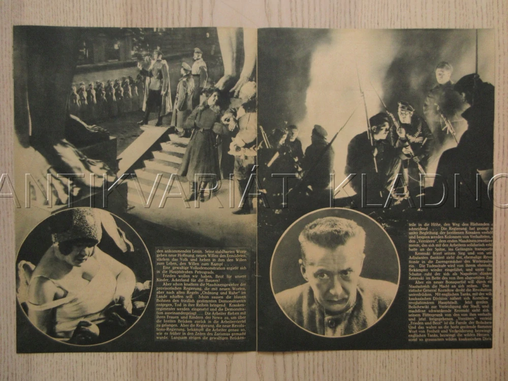DESET DNÍ, KTERÉ OTŘÁSLY SVĚTEM, R: S. M. EISENSTEIN, V. POPOV, V. NIKANDROV, FILM KURIER Č. 826