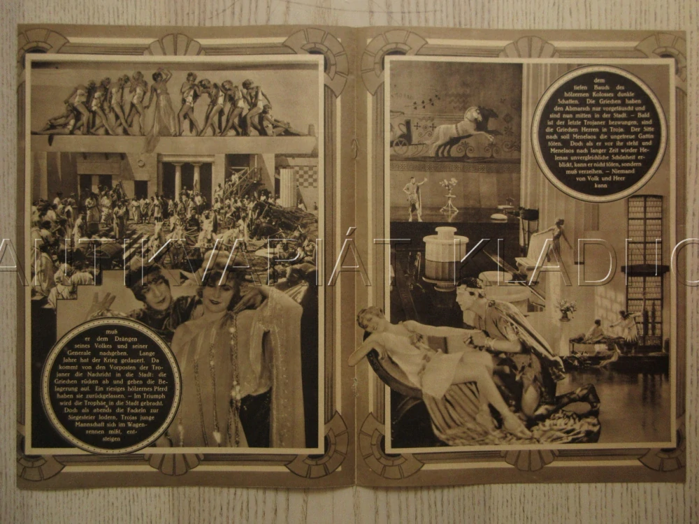 THE PRIVATE LIFE OF HELEN OF TROY, R: A. CORDA, M. CORDA, R. CORTEZ, FILM KURIER Č. 981