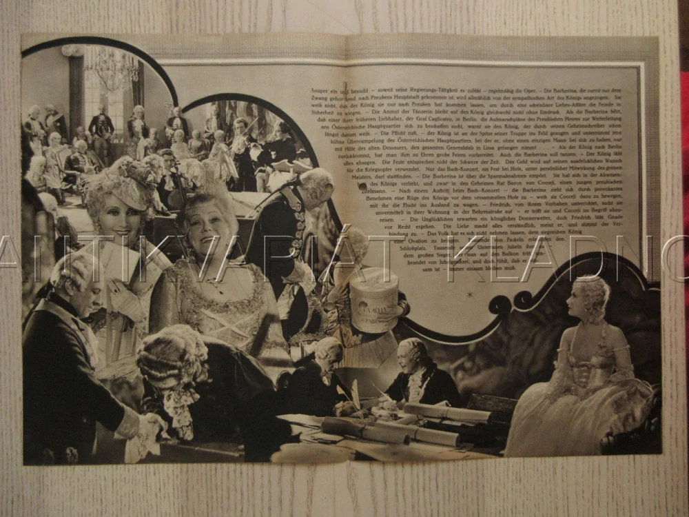 DIE TANZERIN VON SANS SOUCI, R: F. ZELNIK, L. DAGOVER, R. VALETTI, FILM KURIER Č. 1792