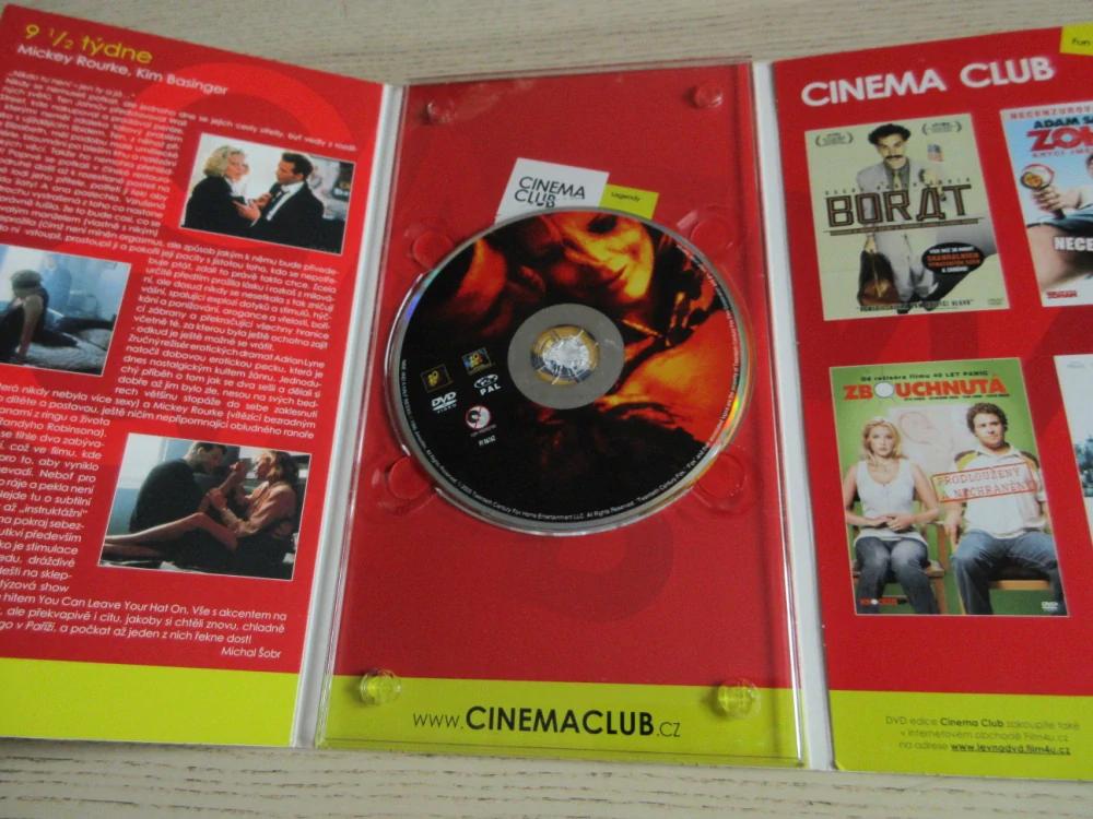 9 A 1/2 TÝDNE, M. ROURKE, K. BASINGER, DVD FILM
