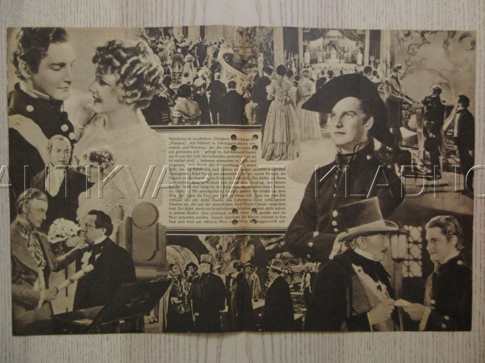 HRABĚ MONTE CRISTO, R: R. V. LEE, R. DONAT, E. LANDI, FILM KURIER Č. 2320