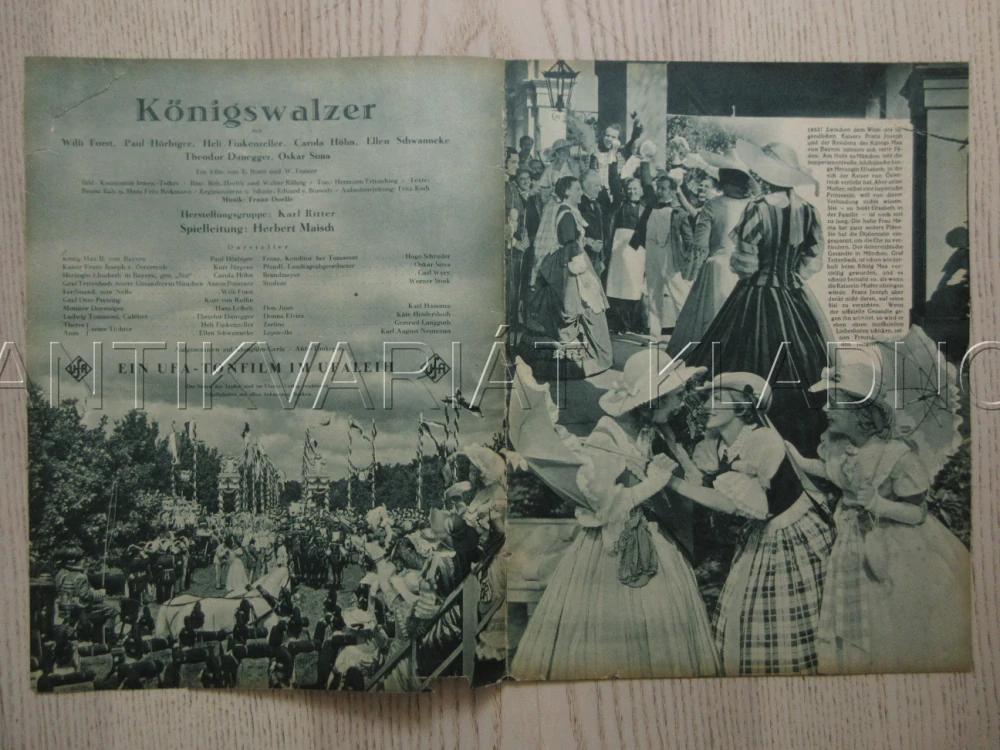 KRÁLOVSKÝ VALČÍK, R: H. MAISCH, P. HÖRBIGER, K. JÜRGENS, FILM KURIER Č. 2363