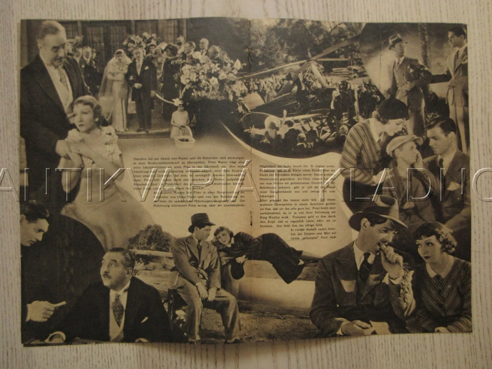 STALO SE JEDNÉ NOCI, R: F. CAPRA, C. GABLE, C. COLBERT, FILM KURIER Č. 2382