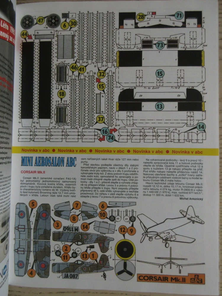 ABC, 23/1995, KOMPLETNÍ DÉČKA, VZDUCHOLOĎ, LETADLO
