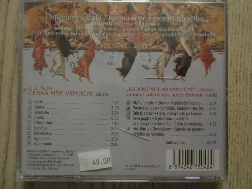 JAKUB JAN RYBA, ČESKÁ MŠE VÁNOČNÍ, CD HUDBA