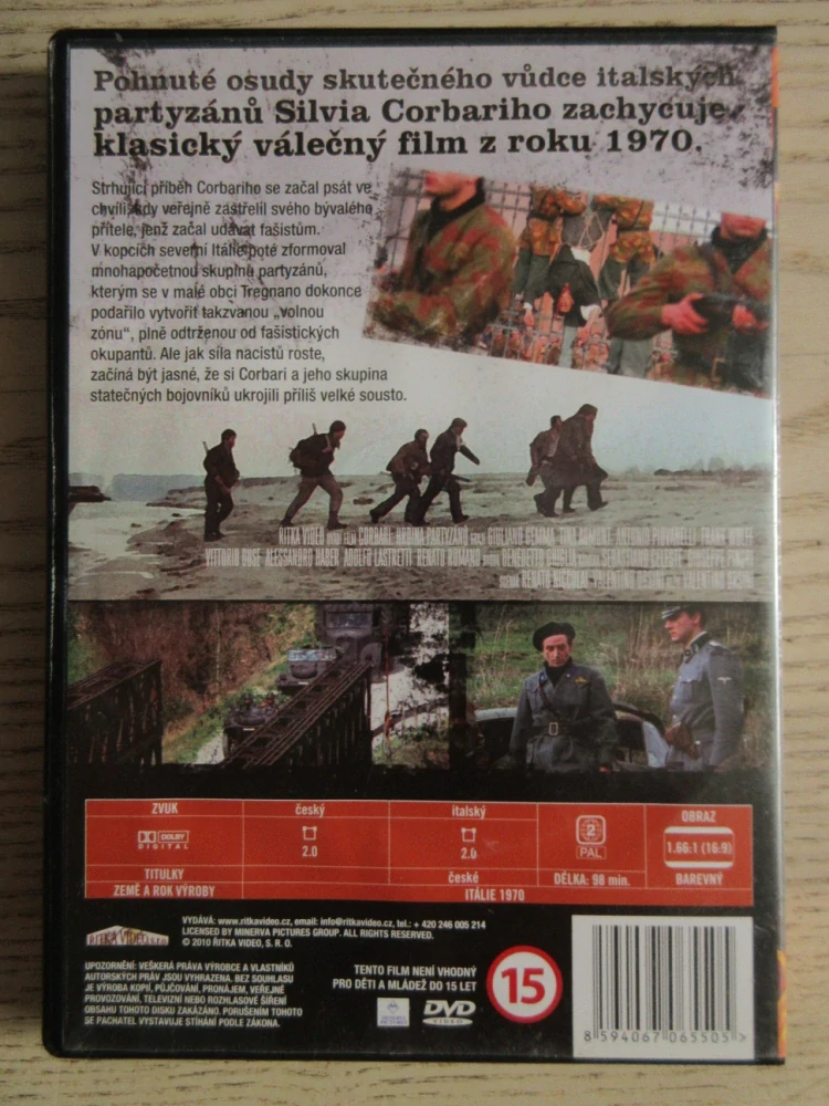 COBRARI - HRDINA PARTYZÁNŮ, T. AUMONT, F. WOLFF, DVD FILM