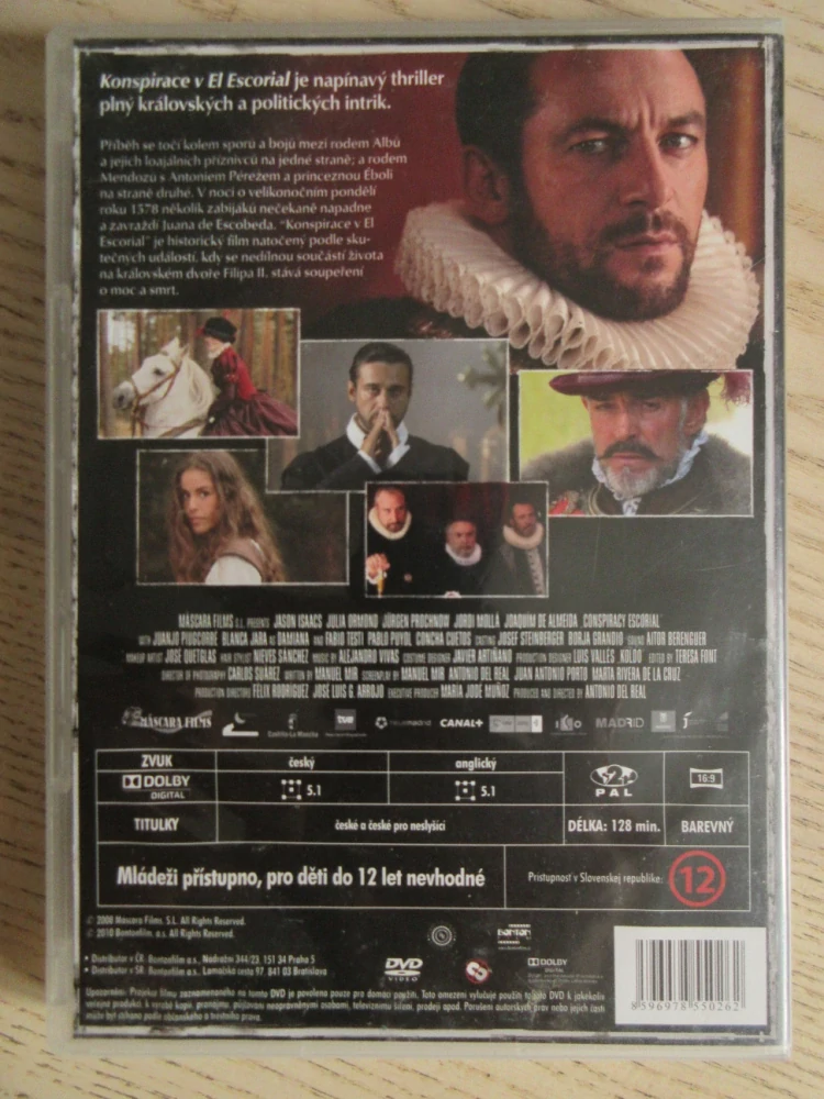 KONSPIRACE V EL ESCORIALU, J. ISAACS, J. PROCHOW, DVD FILM