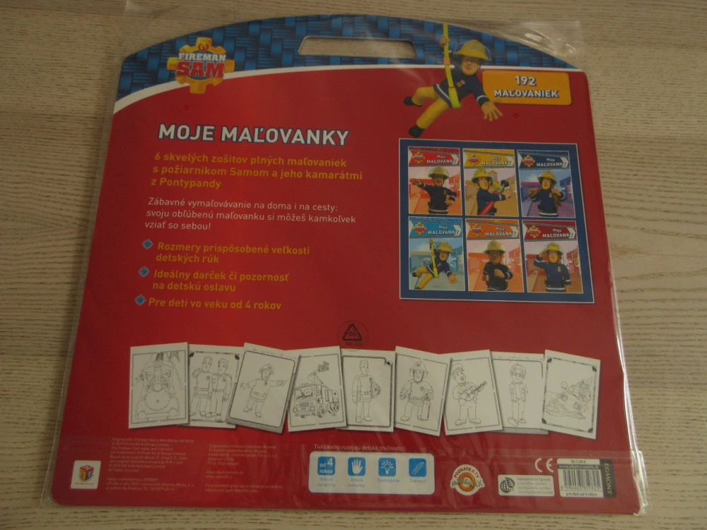 6X MOJE MALOVÁNKY POŽÁRNÍK SAM