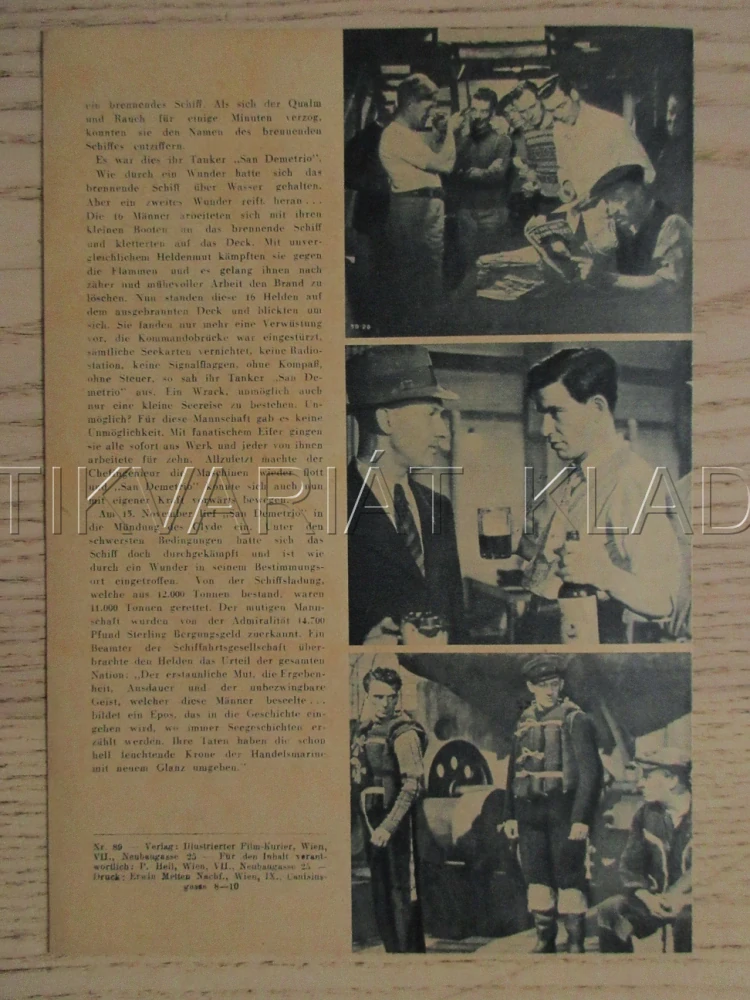 SAN DEMETRIO, LONDÝN, W. FITZGERALD, A. YOUNG, R. MICHAEL, FILM GB, FILM KURIER VBŠ Č. 89