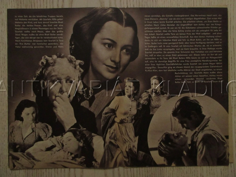 JIH PROTI SEVERU, V. LEIGH, C. GABLE, L. HOWARD, FILM USA, FILM KURIER VBŠ Č. 1411