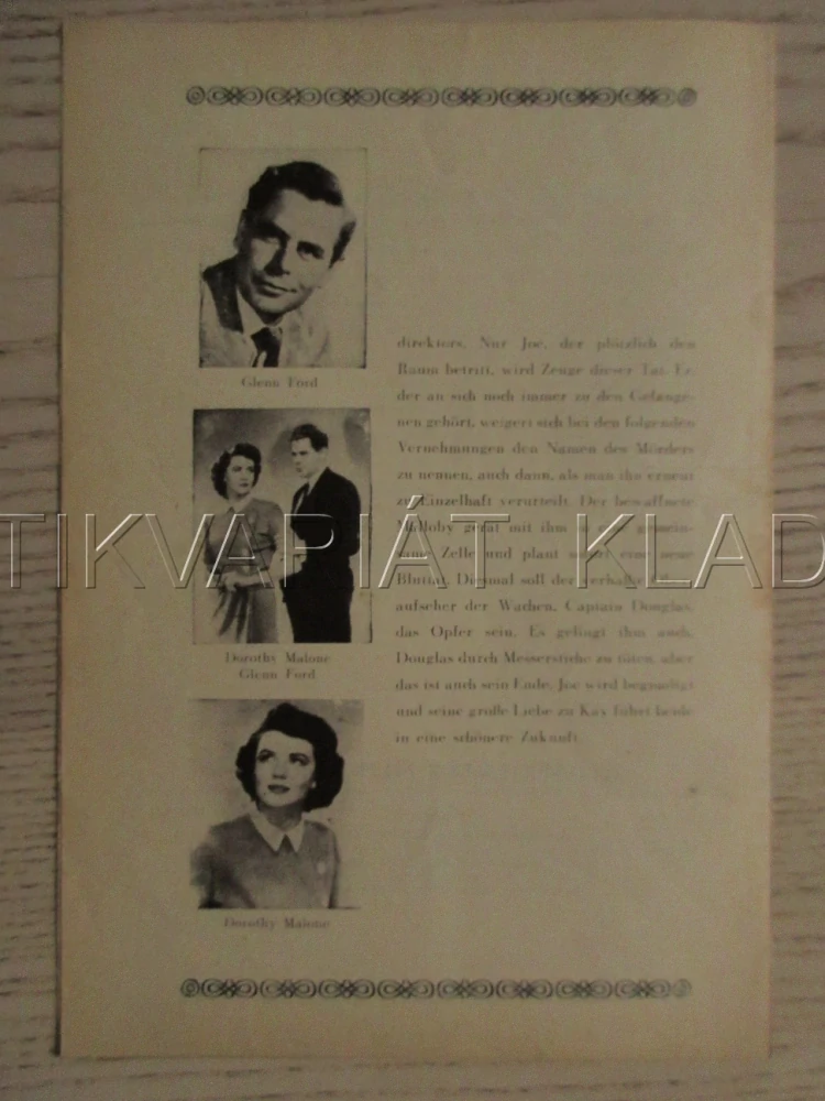 CONVICTED, G. FORD, B. CRAWFORD, M. MITCHELL, FILM USA, FILM KURIER VBŠ Č. 1416