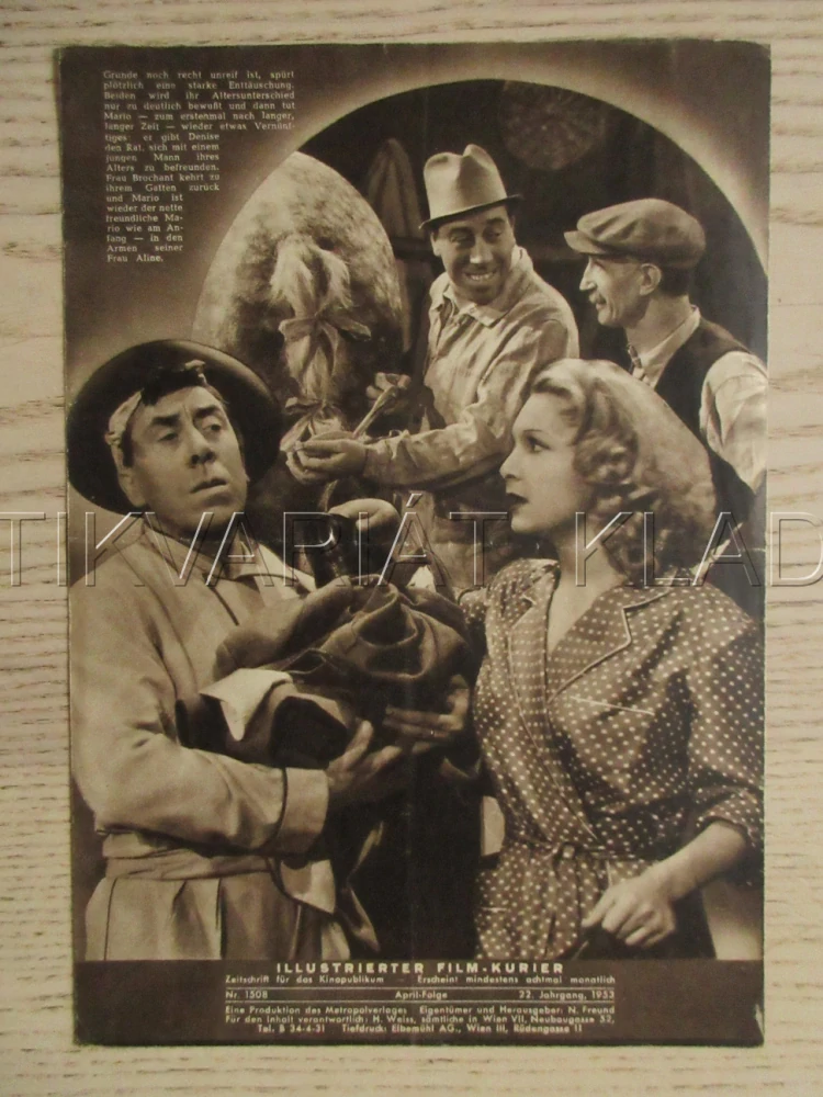 COIFFEUR POUR DAMES, FERNANDEL, B. BRUNOY, GARRY, FILM FR, FILM KURIER VBŠ Č. 1434