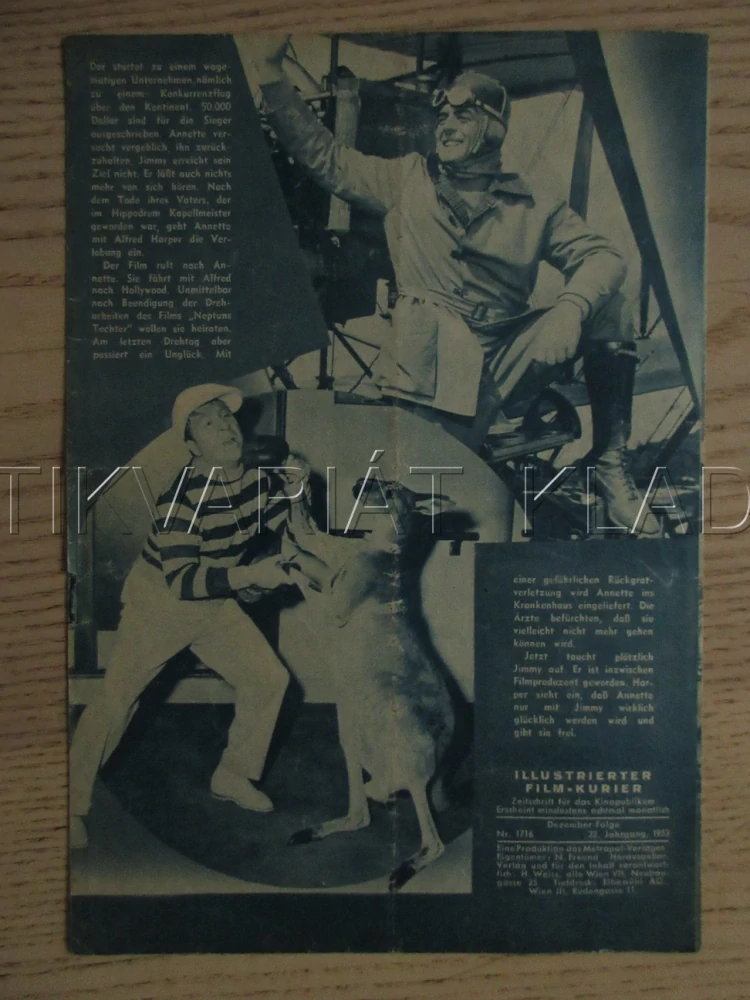 MILLION DOLLAR MERMAID, E. WILLIAMS, W. PIDGEON, V. MATURE, FILM USA, FILM KURIER VBŠ Č. 1716