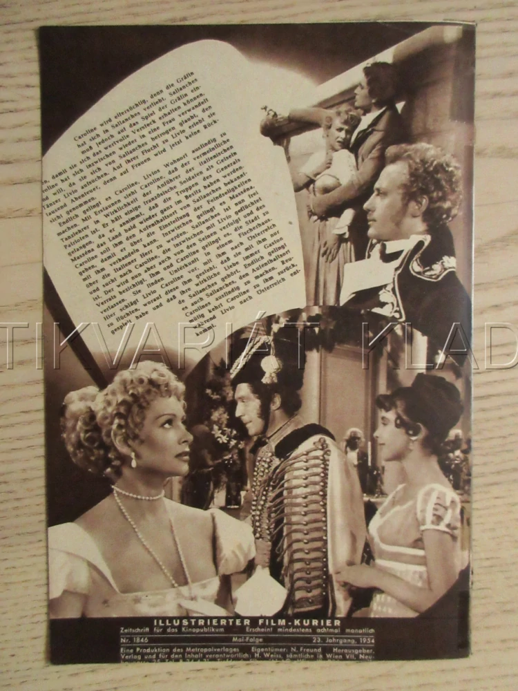 ROZMARNÁ CAROLINE, M. CAROL, J. DASQMINE, V. NORMAN, FILM FR, FILM KURIER VBŠ Č. 1812