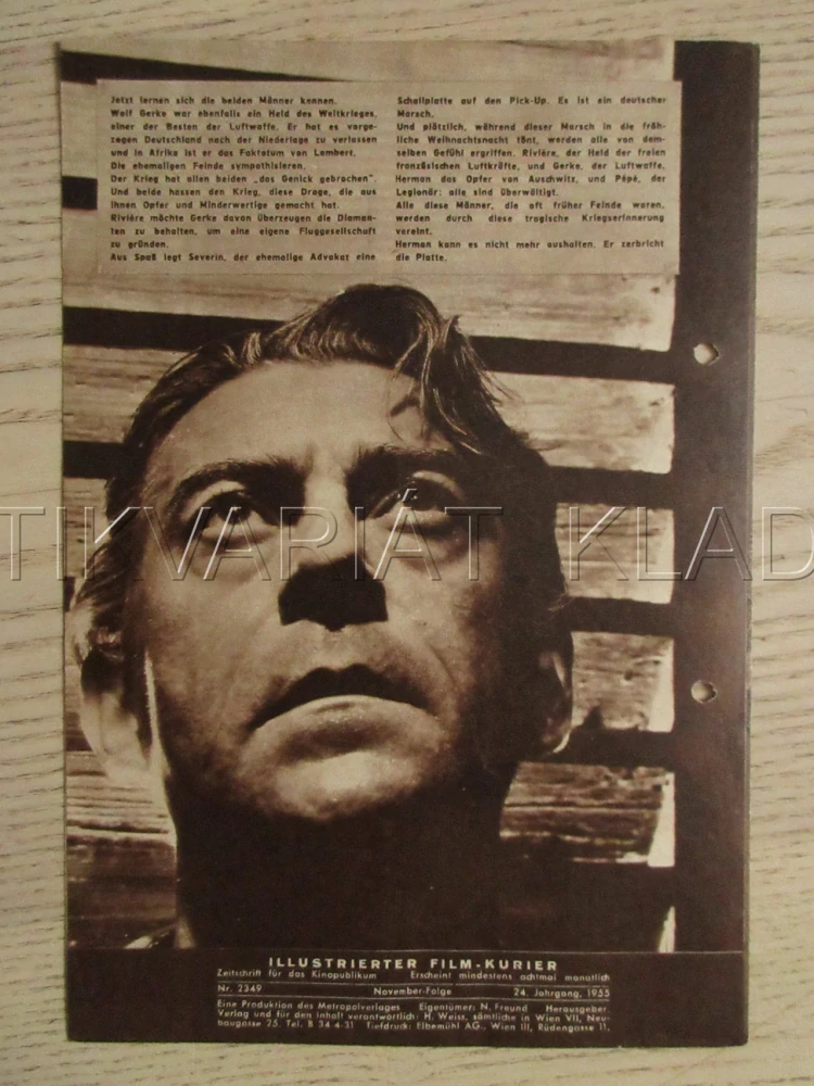 HRDINOVÉ JSOU UNAVENÍ, Y. MONTAND, J. SERVAIS, C. JÜRGENS, FILM FR, FILM KURIER VBŠ Č. 2248