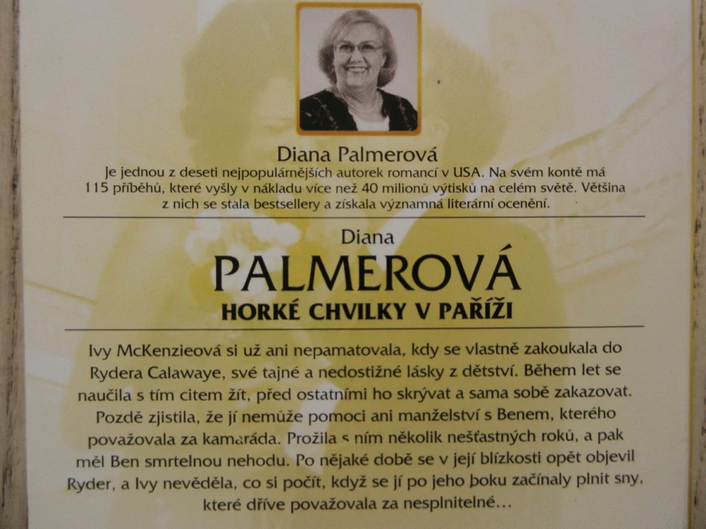 HORKÉ CHVILKY V PAŘÍŽI, DIANA PALMEROVÁ, **an