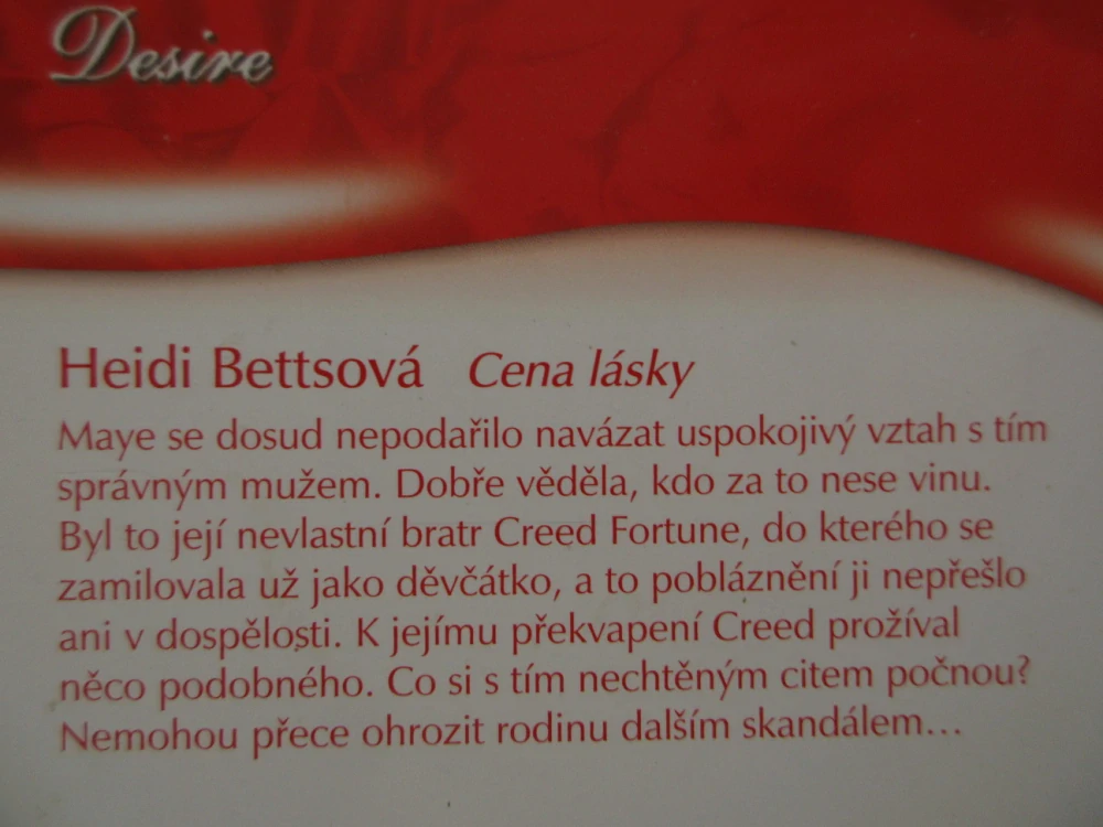 CENA LÁSKY, HEIDI BETTSOVÁ, **an