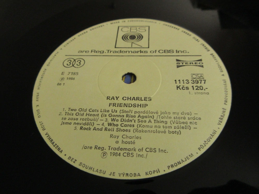 RAY CHARLES, FRIENDSHIP, 1X GRAMODESKA