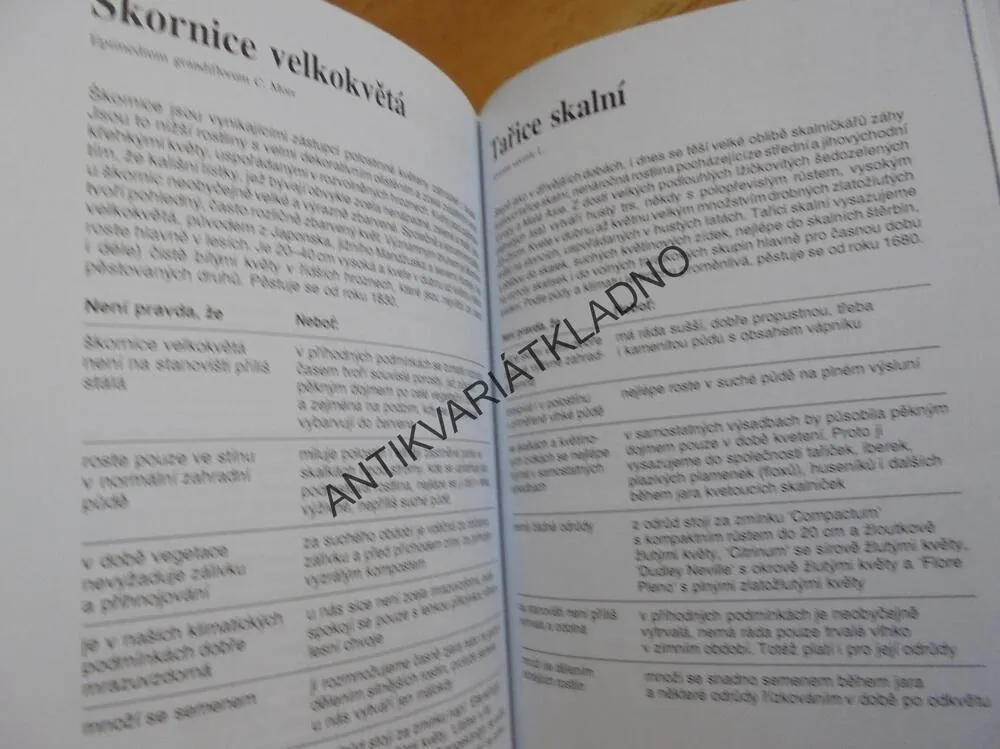 OPRAVNÍK ZAHRÁDKÁŘSKÝCH OMYLŮ, SKALNIČKY
