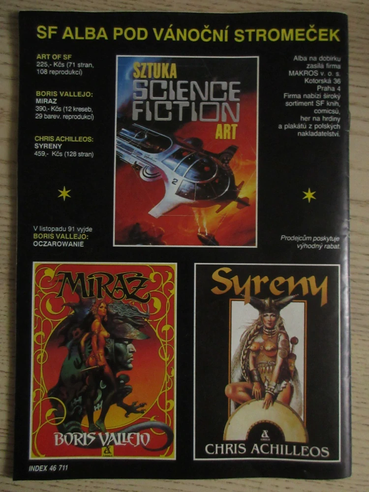 IKARIE, MĚSÍČNÍK SCIENCE FICTION, 11/1991, **an 