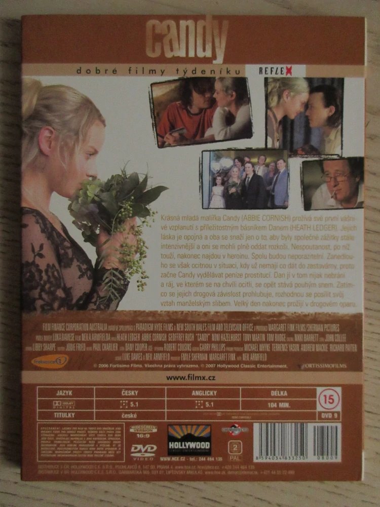 CANDY, H. LEDGER, A. CORNISH, G. RUSH, DVD FILM
