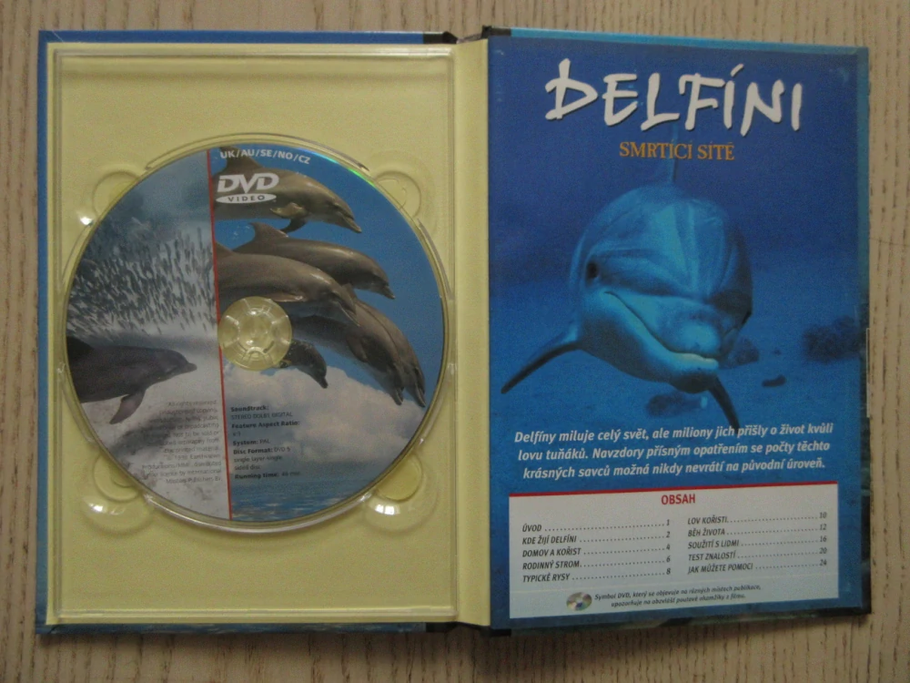 DELFÍN, SMRTÍCÍ SÍTĚ, DVD FILM DOKUMENT