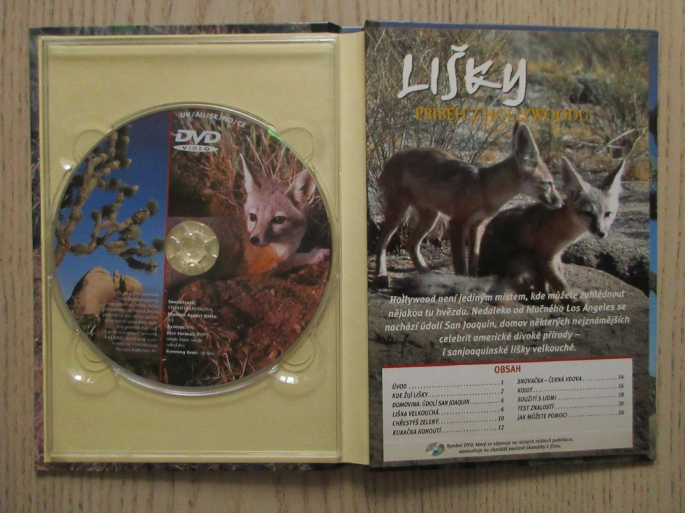 LIŠKY, PŘÍBĚH Z HOLLYWOODU, DVD FILM DOKUMENT