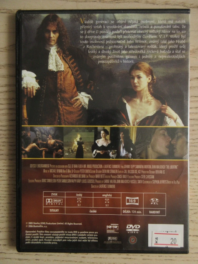 LIBERTIN, S. MORTON, J. MALKOVICH, DVD FILM