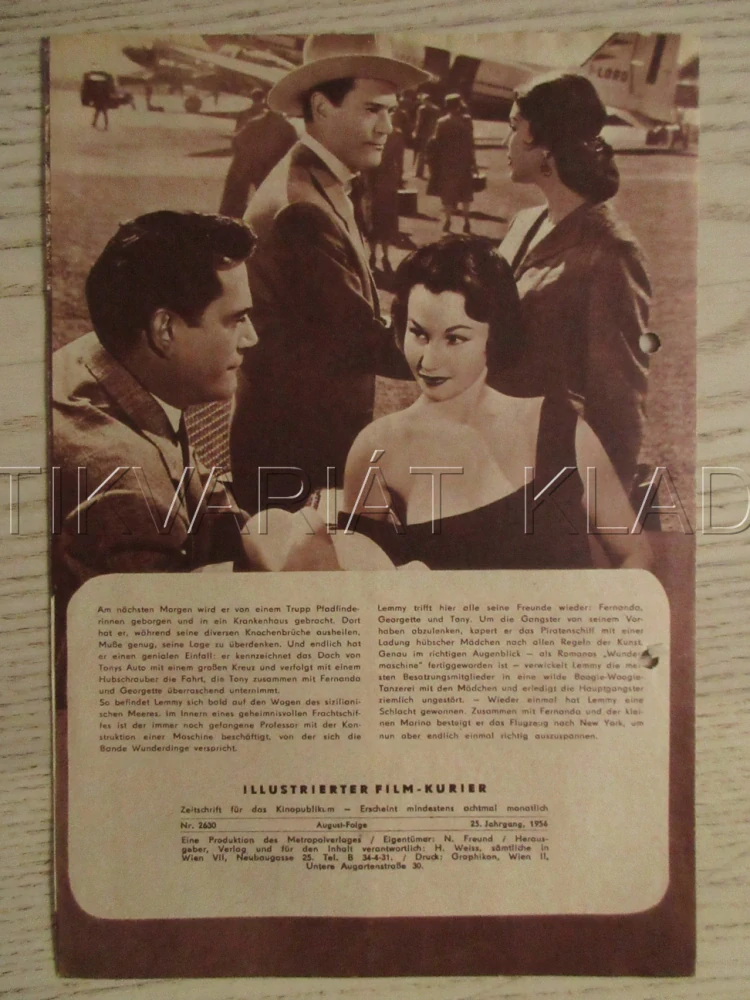 STROJ NA DIAMANTY, E. CONSTANTINE, M. FRAU, I. TUNC, FILM FR, FILM KURIER VBŠ Č. 2597