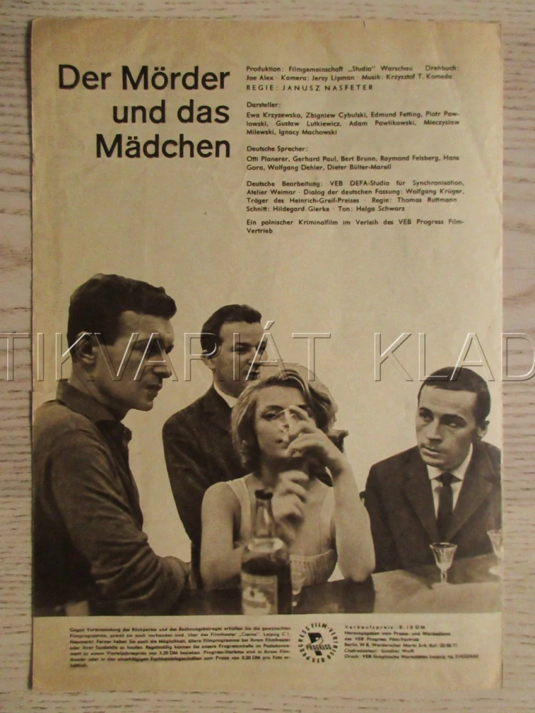 VRAH A DÍVKA, E. KRZYZEWSKA, Z. CYBULSKI, FILM POL, FILM KURIER VBŠ Č. 12/64