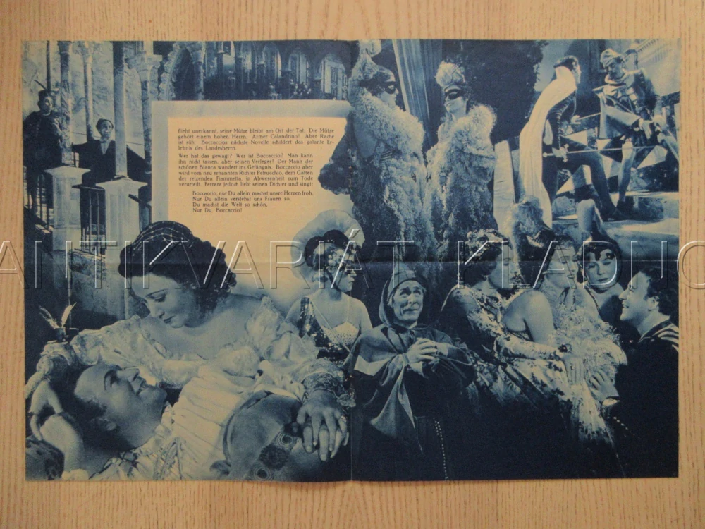 BOCCACCIO, A. SCHOENHALS, W. FRITSCH, P. KEMP, FILM SRN, FILM KURIER VBŠ Č. 2492