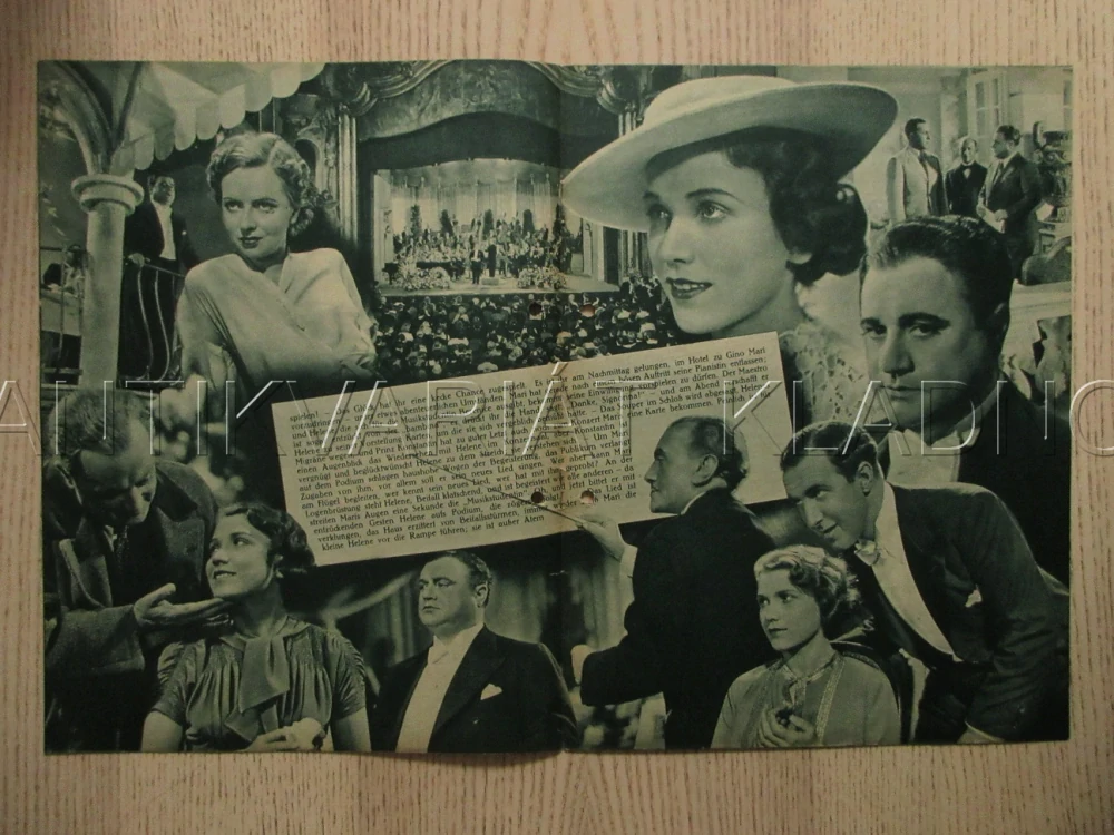 DIE STIMME DES HERZENS, B. GIGLI, G. KATT, F. MARIAN, FILM SRN, FILM KURIER VBŠ Č. 2622