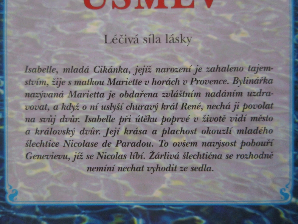 KOUZELNÝ ÚSMĚV, MARIE CORDONNIEROVÁ, **an