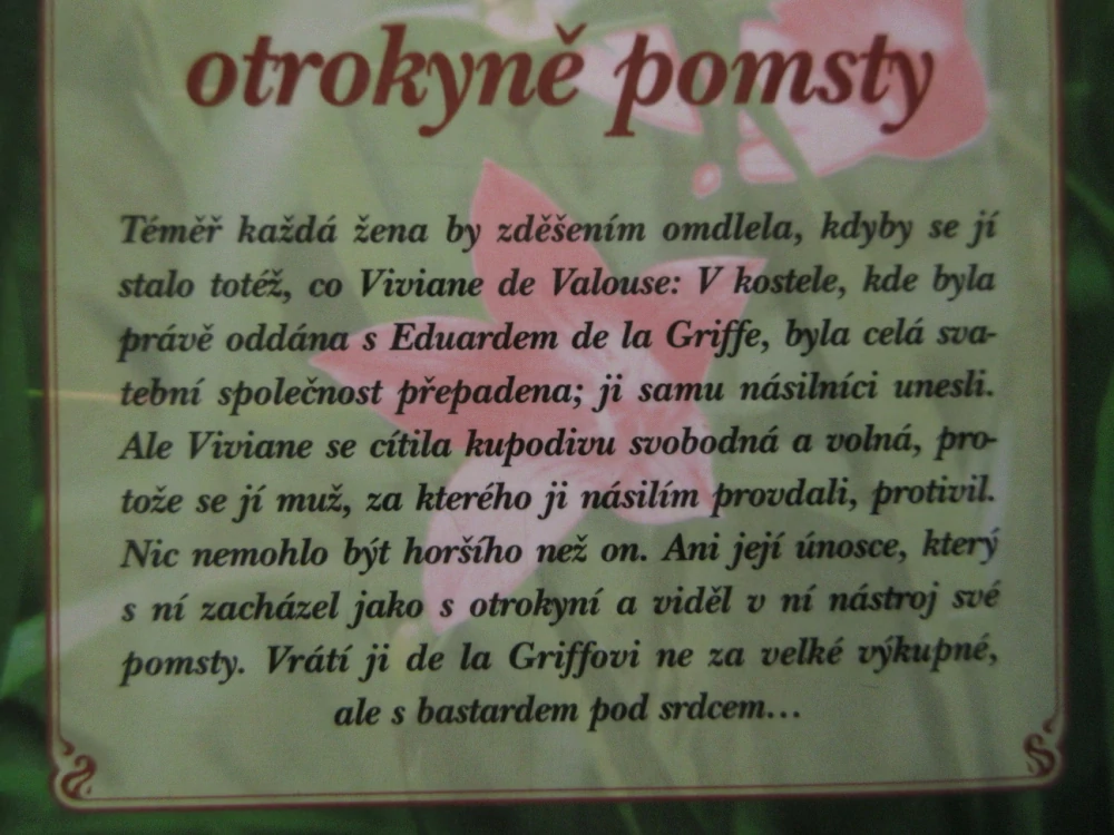 VIVIANE, OTROKYNĚ POMSTY, MARIE CORDONNIEROVÁ, **an