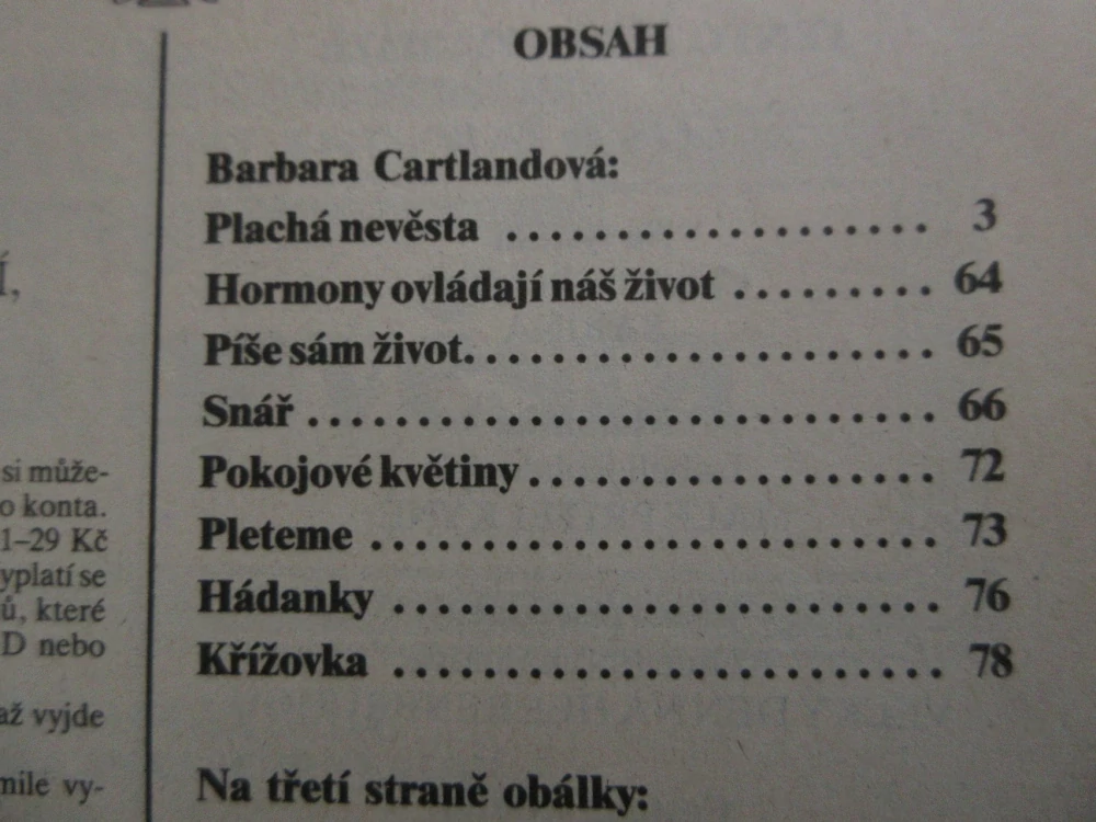 BARBARA CARTLANDOVÁ, 1/94, 3 PŘÍBĚHY ROMÁNY O LÁSCE, **an