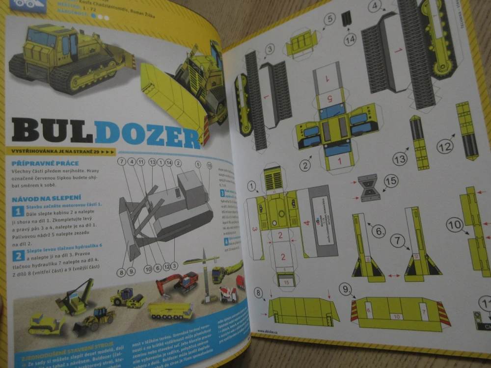ABC, 20/2016, KOMPLETNÍ DÉČKA, DOPRAVA - BULDOZER