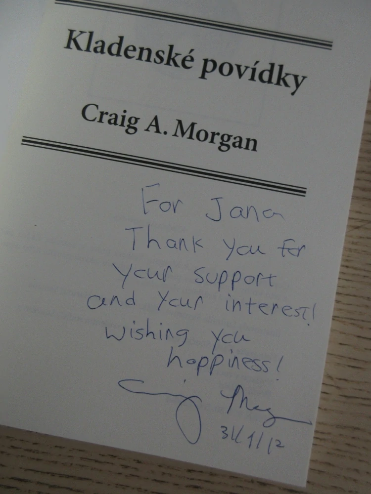 KLADENSKÉ POVÍDKY, KLADNO, CRAIG A. MORGAN, VČ. AUTOGRAMU, **an