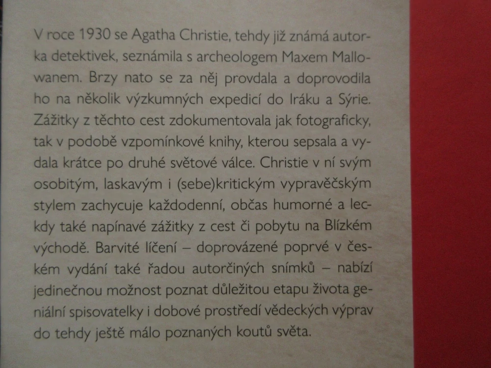 POVĚZ MI, JAK ŽIJETE, AGATHA CHRISTIE MALLOWAN, **an