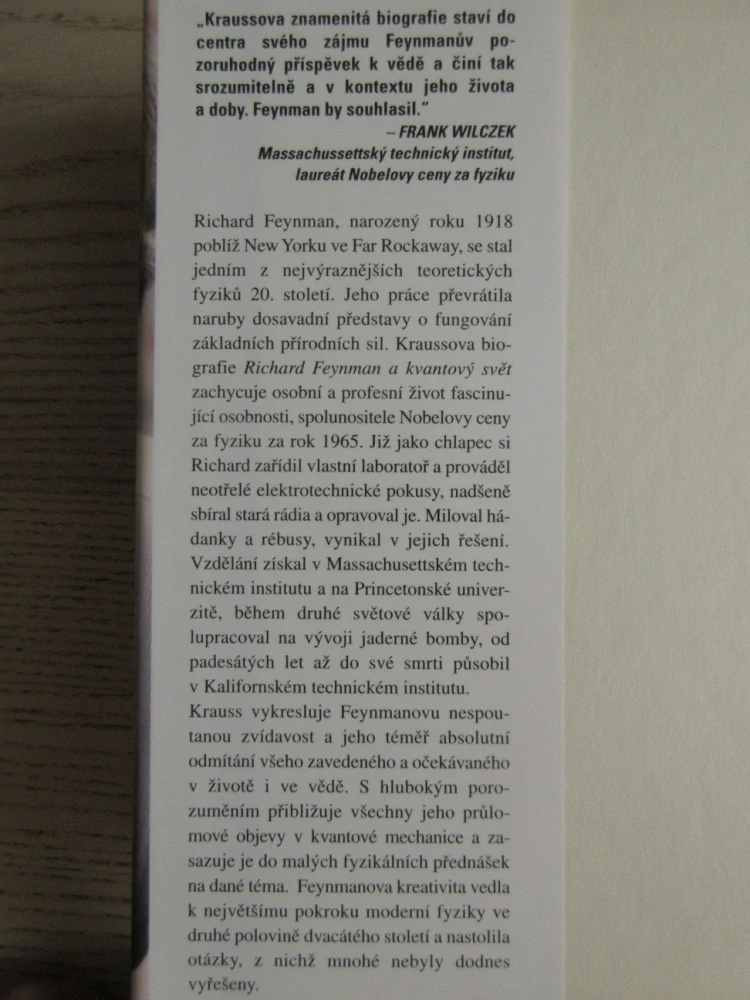 RICHARD FEYNMAN A KVANTOVÝ SVĚT, LAWRENCE M. KRAUSS, **an