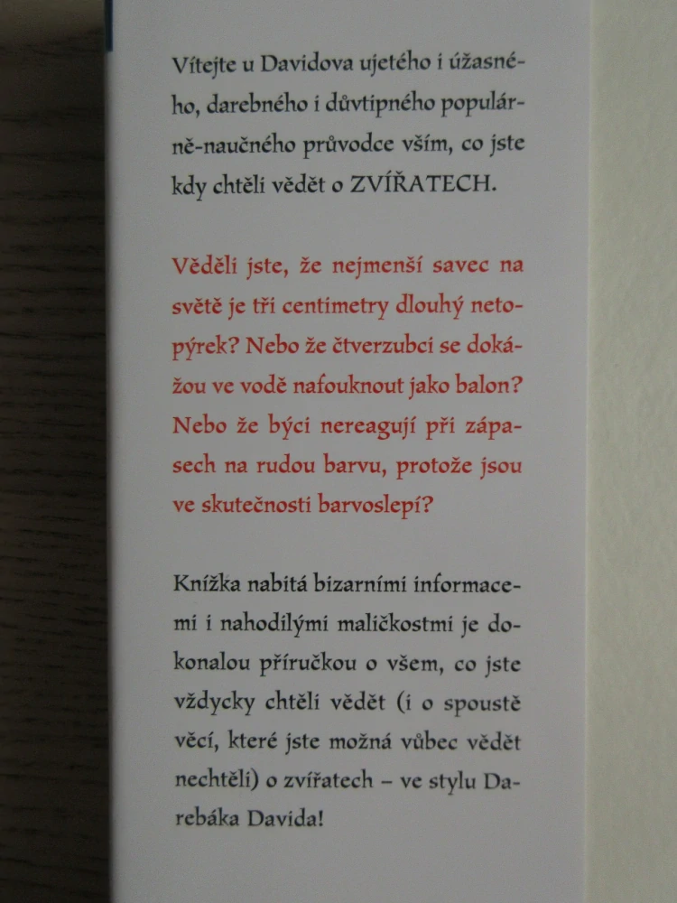 DAREBÁK DAVID A ZVÍŘATA, FRANCESCA SIMONOVÁ, TONY ROSS, **an